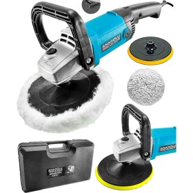 Resim Anadolu Strong ANS1094 Profesyonel Devir Ayarlı 6 Kademeli Polisaj Makinesi Set 180 mm 