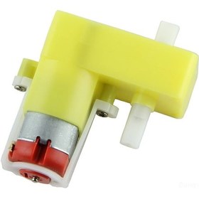 Resim Robot Smart Car L Şekilli Çift Şaftlı 3 6V Dc Motor 