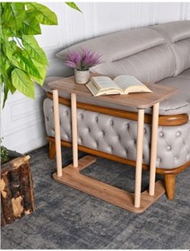 Resim Ahşap C-sehpa Yan Koltuk Laptop Servis Sehpası Atlantik Çam 35x60 