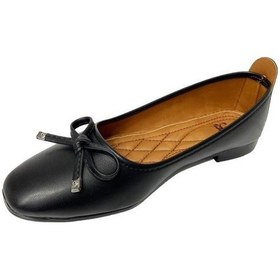 Resim Bienn 5603 Deri Trend Fashıon Kadın Babet Sıyah 