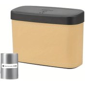 Resim Chuangyinshop Cream 2li Set Universal Araba Cop Kutusu 1 Cop Torbali Kati Atik Bin Abs 