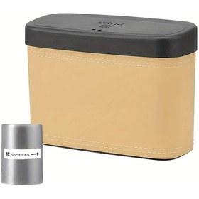 Resim Chuangyinshop Cream 2li Set Universal Araba Cop Kutusu 1 Cop Torbali Kati Atik Bin Abs 