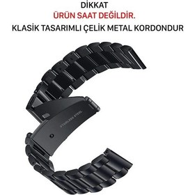 Resim MMPSHOP Samsung Uyumlu Galaxy Watch 46mm R800 22mm Çelik Metal Paslanmaz Kordon 