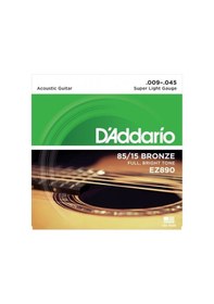 Resim DADDARIO EZ890 AKUSTİK GİTAR TEL SETİ, 85/15 BRONZE, SUPER LIGHT 