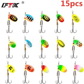 Resim Alabalık, Turna, Somon ve Levrek tutmak için tasarlanmış 15 adet Metal Spinnerbaits, Hem tatlı su hem de tuzlu su balıkçılığı için uygun dayanıklı metal kanatçıklar sunar. 