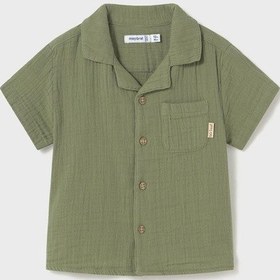 Resim Mayoral Erkek Bebek Kısakol Müslin Gömlek Yeşil 