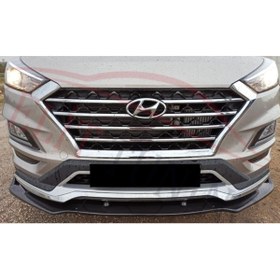 Resim ElitTuning Hyundai Tucson Ön Lip Ön Ek 3 Parça Parlak Siyah 