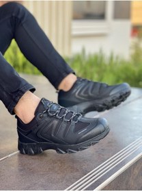 Resim FLY STEP Soğuğa Dayanıklı Kışlık Trekking Ayakkabı Sneaker Kısa Bot Siyah 