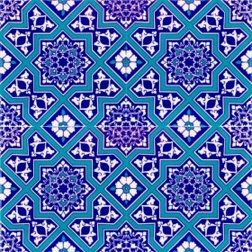 Resim Kütahya Çini Yapı Tasarım AC12 20X20 cm 4 Adet Çini Karo 