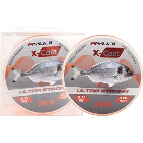 Resim Ryuji X-cast Surf Orange 300m Monofilament Misina 0,35mm 0,35mm 
