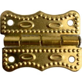 Resim Papatya Altın Tavla Menteşesi Mobilya Kutu Menteşesi 2 Adet Altın En:3cm Boy:2cm 