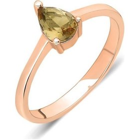 Resim Zultanit Taşlı Roz Gümüş Yüzük Bayan Yüzüğü Renk Kadın Yüzük Yzk- 