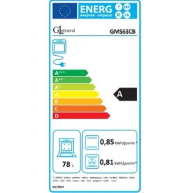 Resim Gl General Calipso Glf 63CB Fryart Dijital Beyaz Ankastre Fırın 