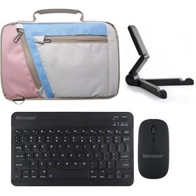 Resim Apple Uyumlu iPad Pro 11 2024 Çanta+bt Klavye+mouse+stand 