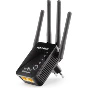 Resim Evimdeyokyok Wıfı Repeater + Router + Ap 300MBPS Siyah LV-WR16 