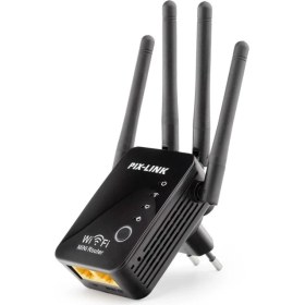 Resim Evimdeyokyok Wıfı Repeater + Router + Ap 300MBPS Siyah LV-WR16 