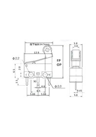 Resim Ic-162C Mini Mıcro Swıtch Makaralı 