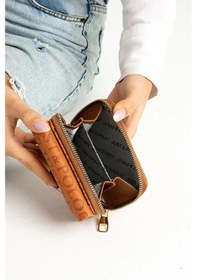Resim Just Polo Kadın Bol Kartlık Ve Kağıt Para Bölmeli Bölmeli Fermuarlı & Kapaklı Cüzdan Shopper Taba 