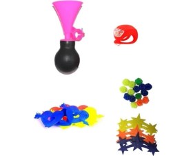 Resim Hellove Bisiklet Işığı Hediyeli Bisiklet Süsü Seti Pembe Kornalı Bisiklet Süsü 