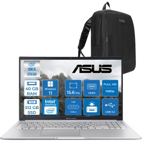 Resim Asus Vivobook 15 X1502VA Intel Core I5 13420H 40GB 512GB SSD Windows 11 Home 15.6" Fhd Taşınabilir Bilgisayar WNJ870H17+ZETTAÇANTA 