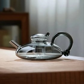 Resim 1 Adet Yüksek Performanslı Şık Borosilikat Cam Çaydanlık, Sıcaklığa Dayanıklı ve Ateşte Kullanıma Uygun, 10 Özel Gün İçin Mükemmel Hediye (Noel, Cadılar Bayramı, Sevgililer Günü, Anneler Günü, Babalar Günü) 