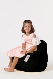 Resim earmut Premium Çocuk Armut Koltuk Siyah 