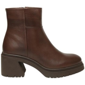 Resim Mammamia D25kb-8470 Günlük Topuklu Kahverengi Kadın Bot Kahverengi 