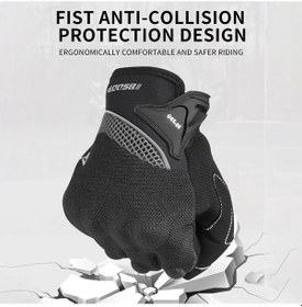 Resim Pazly Bsddp Motosiklet Eldiveni - Kaymaz, Dokunmatik Ekran Uyumlu, Gece Reflektörlü Eldiven 