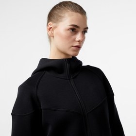 Resim Nike Sportswear Tech Fleece Windrunner Kadın Siyah Eşofman Üstü 