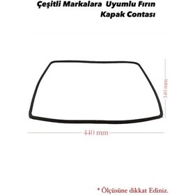 Resim Genel Markalara Uyumlu Ankastre Fırın Kapak Contasi Kapi Kazan Contası 