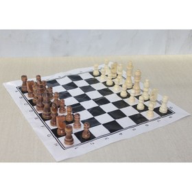 Resim Pazarcan Ahşap Satranç Taşı 9 Cm 