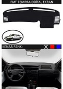 Resim Dijital Ekrantorpido Koruma Halısı Siyah Kenar Renk Siyah Fiat Tempra İle Uyumlu 