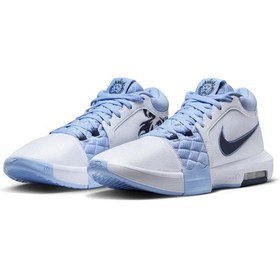 Resim Nike Lebron Witness Vııı Mens Basketball Shoes Erkek Basketbol Ayakkabısı Beyaz Mavi Beyaz - Mavi 