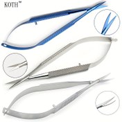 Resim Paslanmaz Çelik/Titanyum Alaşımlı Makas ve Pense, Laboratuvar Biyolojik Anatomik Mikro Makas, Göz Mini Makas, Tıbbi Öğretim Örnek Yapım Araçları 