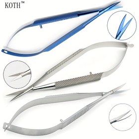 Resim Paslanmaz Çelik/Titanyum Alaşımlı Makas ve Pense, Laboratuvar Biyolojik Anatomik Mikro Makas, Göz Mini Makas, Tıbbi Öğretim Örnek Yapım Araçları 