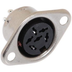 Resim Din Konnektör - 6 Pin - Dişi - Panel Tipi 