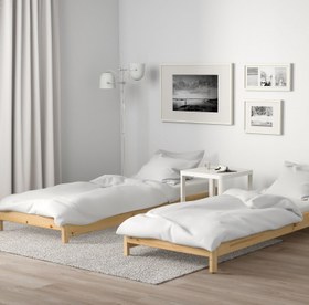 Resim Velora Modüler Sistem İkiz Karyola Doğal Ahşap Yatak - 80 X 180 