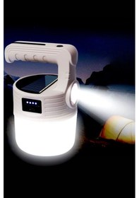 Resim Büro Ev Ofis Kamp Keyfi İçin 2000lm 5mod Solar Şarjlı Tuoch Led Lamba Açık Gri 