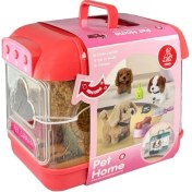 Resim Wingzy Hareketli Köpek ve Işıklı Sesli Şeffaf Kafes Seti 