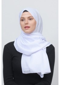 Resim Altobeh Caz Pamuk Tesettür Kadın Şal - Beyaz 