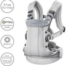 Resim Babybjörn Balance Bliss Ana Kucağı Woven Melange & Kanguru Harmony 3d Mesh / Light Grey 