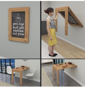 Resim 60x90 Cm Oval Köşeli Çam Desen Çerçeveli Tablo Duvara Monte Masa 