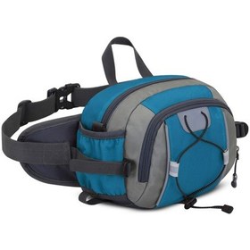 Resim Mufunye Spor Bisiklet Postacı Çantası, Çok Amaçlı Su Şişesi Bel Çantası Su Geçirmez Naylon, Göl Mavisi Çok Renkli 