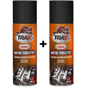 Resim TRAX Susuz Motor Temizleme Spreyi Motor Parlatıcı Sprey 500 ml 2 Adet 