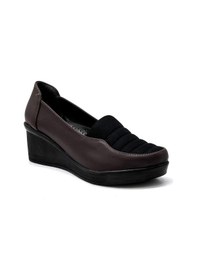 Resim Kindep Dolgu Topuklu Streç Kadın Ayakkabı Kahve Kahve 