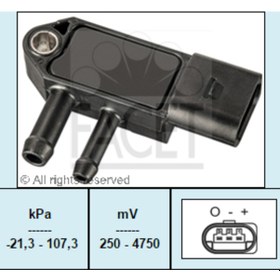 Resim Egzoz Basınç Sensörü Vw 076906051B 1K0131552M Facet 10.3266 