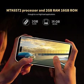 Resim 5in Ekran Cep Telefonu, Çift SIM ABS Malzeme HD Kamera Kilidi Açılmış Akıllı Telefonlar Ç Için Yüz Kilidini Açma (AB Tak) 
