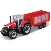 Resim Maisto Mini Work Machines Traktör ve Römork Set 03 