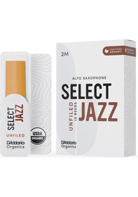 Resim D'addario Orrs10asx2m Organic Select Jazz Unfiled Alto Saksafon Kamışı No: 2 Medium Profesyonel/caz - 10'lu Paket Kimyasalsız Organik Tarım Sertifikalı Ve Doğal Ses Karakteri 