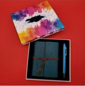 Resim Huramarketing Tükenmez Kalem Mavi Defter Dekoratif Hediyelik 